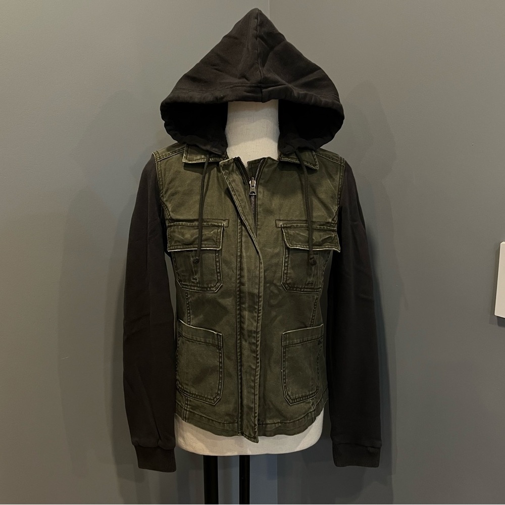 American Eagle Hooded Twill Jacket